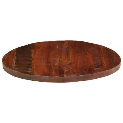Piano per Tavolo Ø 70x2,5 cm Rotondo Legno Massello di Recupero