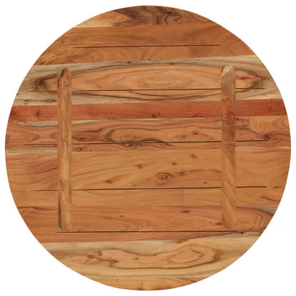 Piano per Tavolo Ø80x3,8 cm Rotondo in Legno Massello di Acacia | homemem39