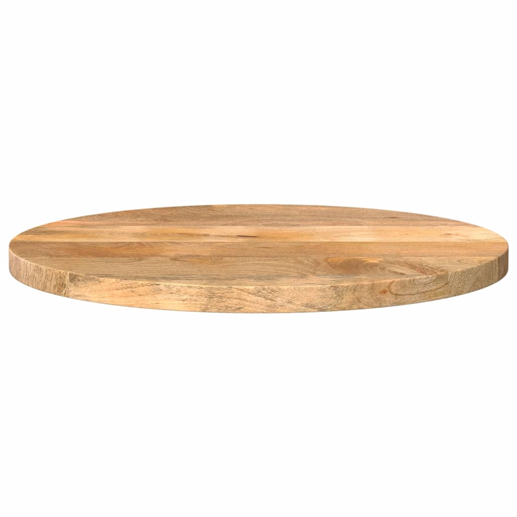 Piano per Tavolo Ø 40x2,5cm Rotondo in Legno Massello di Mango | homemem39