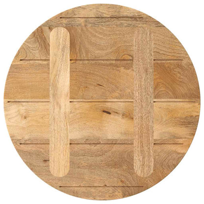 Piano per Tavolo Ø 40x2,5cm Rotondo in Legno Massello di Mango | homemem39