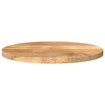 Piano per Tavolo Ø 40x3,8 cm Rotondo in Legno Massello di Mango