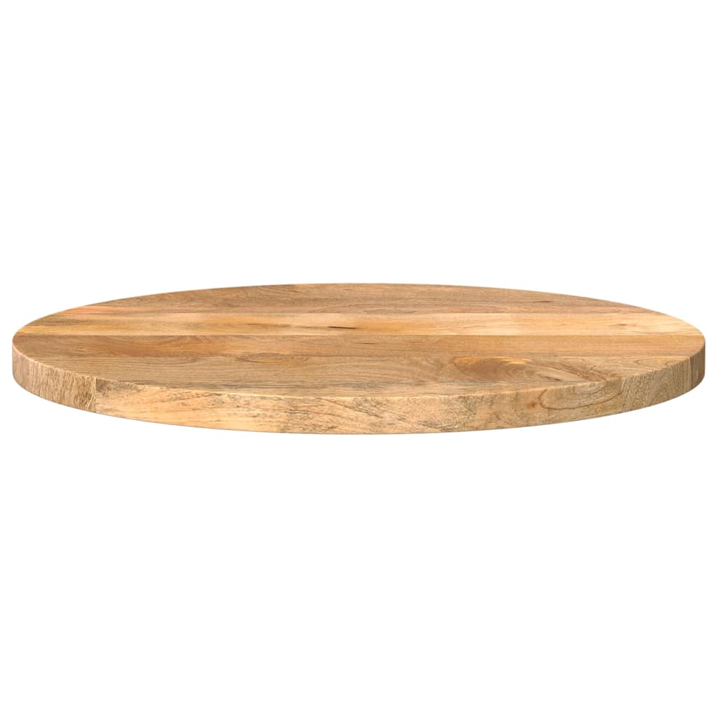 Piano per Tavolo Ø 50x3,8 cm Rotondo in Legno Massello di Mango | homemem39