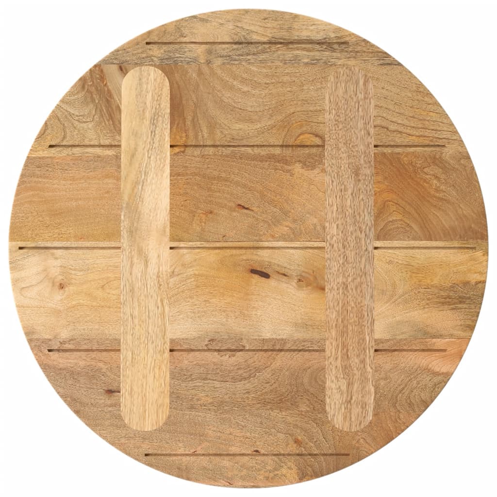Piano per Tavolo Ø 50x3,8 cm Rotondo in Legno Massello di Mango | homemem39