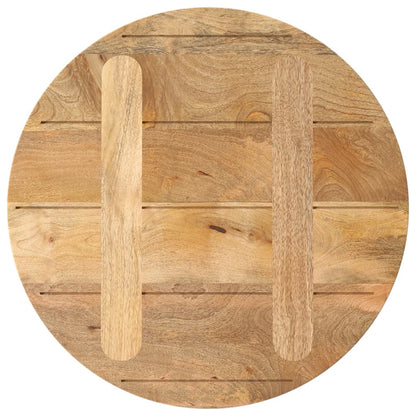 Piano per Tavolo Ø 60x2,5cm Rotondo in Legno Massello di Mango | homemem39