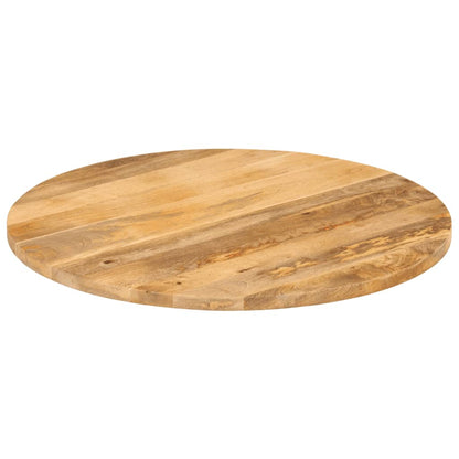 Piano per Tavolo Ø 80x2,5cm Rotondo in Legno Massello di Mango | homemem39