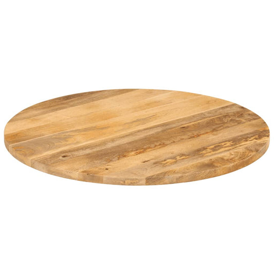Piano per Tavolo Ø 80x2,5cm Rotondo in Legno Massello di Mango | homemem39