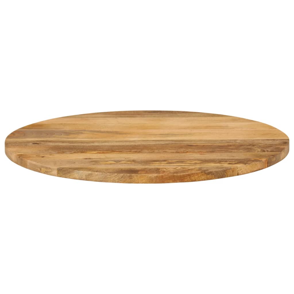 Piano per Tavolo Ø 80x2,5cm Rotondo in Legno Massello di Mango | homemem39