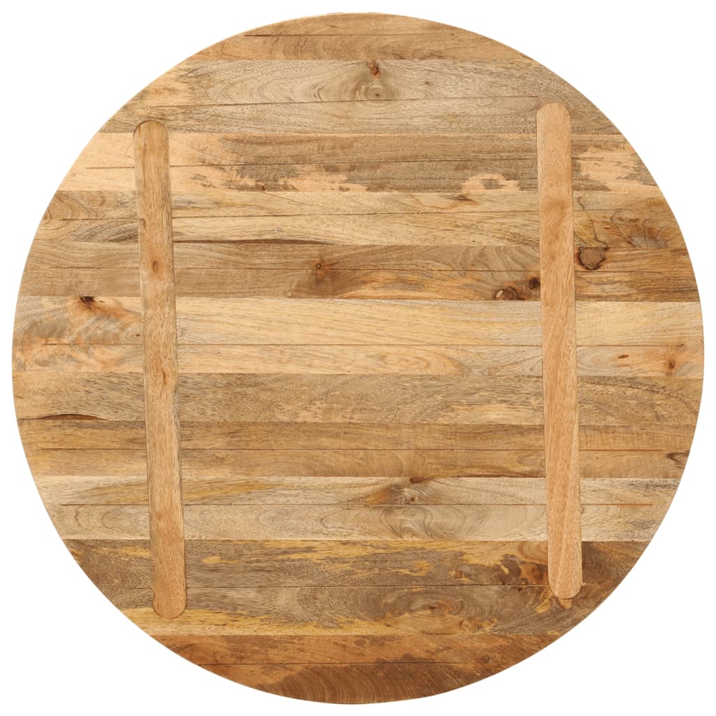 Piano per Tavolo Ø 80x2,5cm Rotondo in Legno Massello di Mango | homemem39