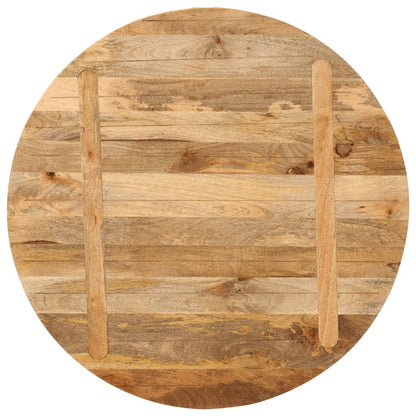 Piano per Tavolo Ø 80x2,5cm Rotondo in Legno Massello di Mango | homemem39