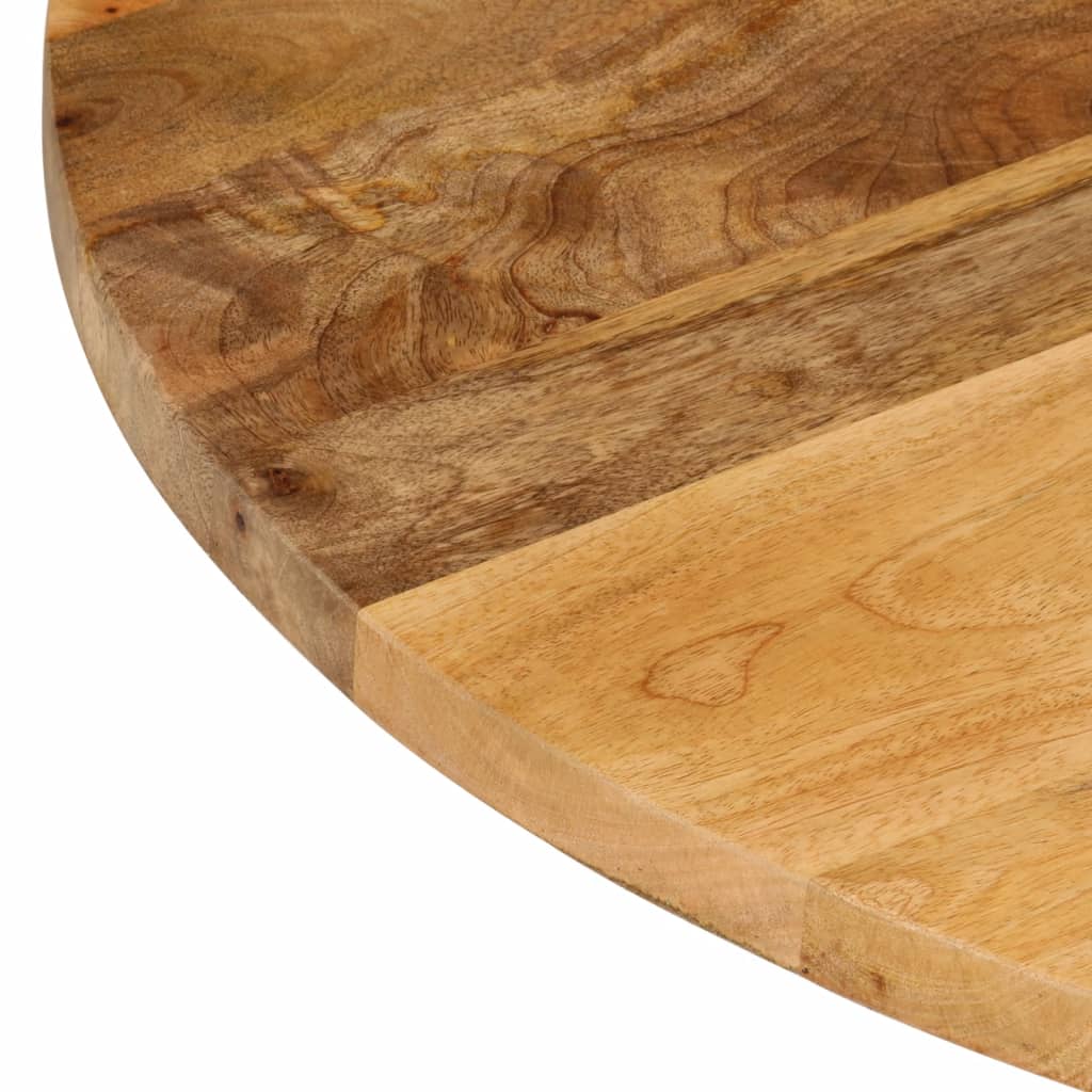 Piano per Tavolo Ø 80x2,5cm Rotondo in Legno Massello di Mango | homemem39