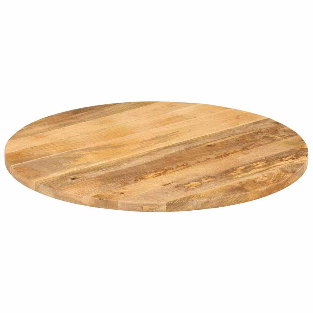 Piano per Tavolo Ø 90x2,5 cm Rotondo in Legno Massello di Mango | homemem39