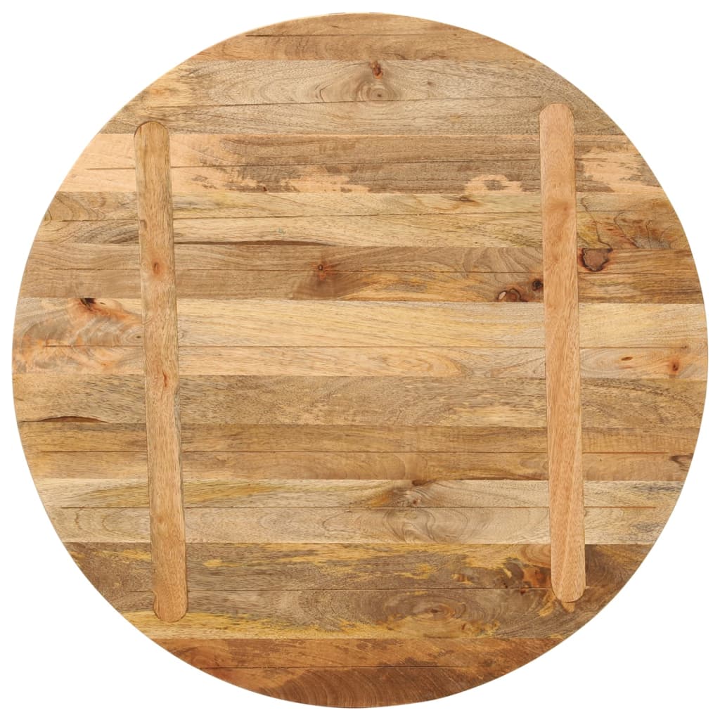 Piano per Tavolo Ø 90x2,5 cm Rotondo in Legno Massello di Mango | homemem39