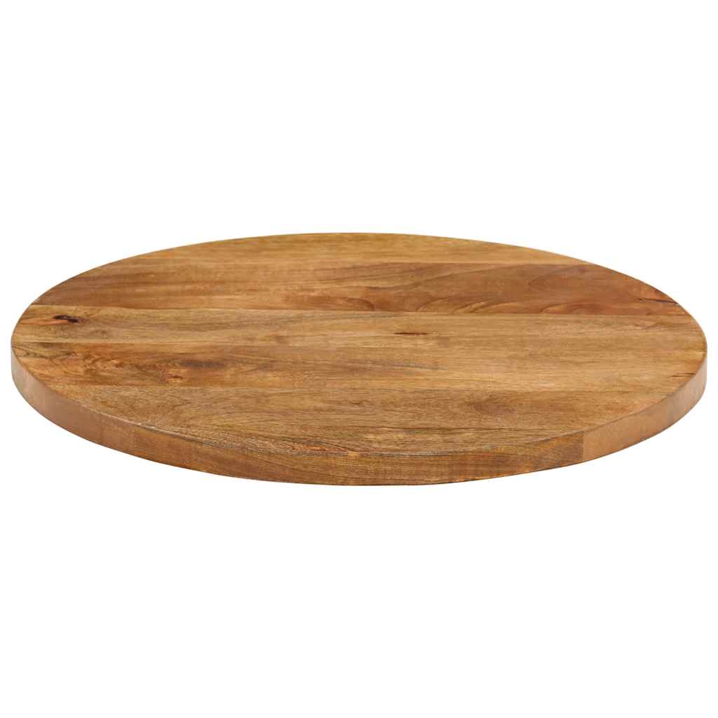 Piano per Tavolo Ø 40x2,5cm Rotondo in Legno Massello di Mango | homemem39