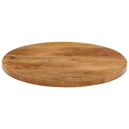 Piano per Tavolo Ø 40x2,5cm Rotondo in Legno Massello di Mango