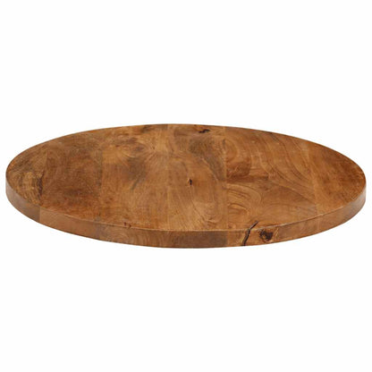 Piano per Tavolo Ø 40x2,5cm Rotondo in Legno Massello di Mango