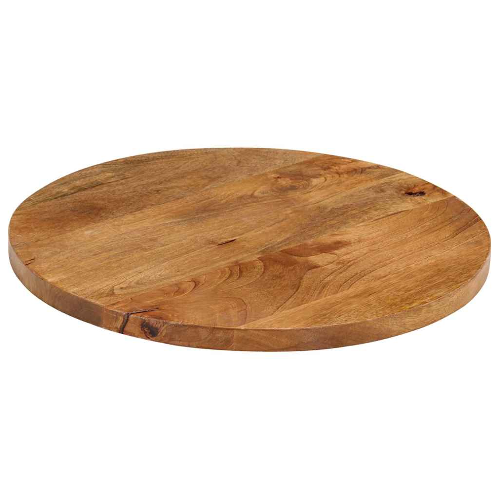 Piano per Tavolo Ø 40x3,8 cm Rotondo in Legno Massello di Mango | homemem39