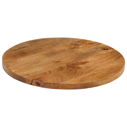 Piano per Tavolo Ø 40x3,8 cm Rotondo in Legno Massello di Mango | homemem39