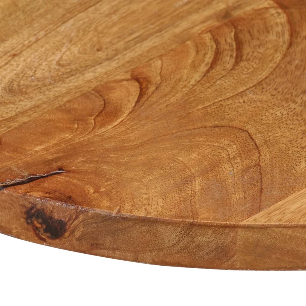 Piano per Tavolo Ø 40x3,8 cm Rotondo in Legno Massello di Mango | homemem39