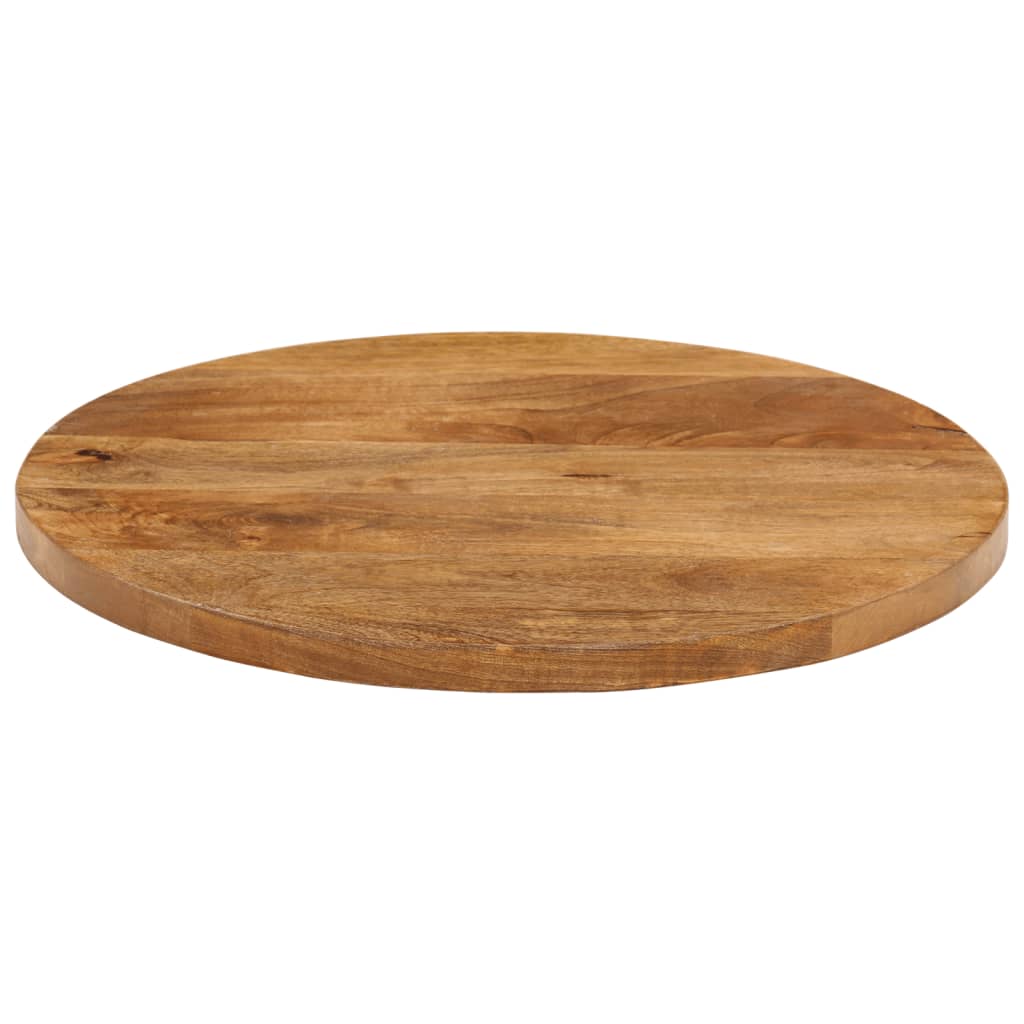 Piano per Tavolo Ø 50x3,8 cm Rotondo in Legno Massello di Mango | homemem39