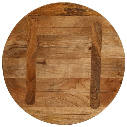 Piano per Tavolo Ø 50x3,8 cm Rotondo in Legno Massello di Mango | homemem39