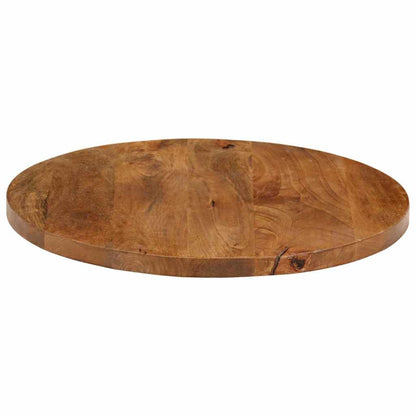 Piano per Tavolo Ø 60x2,5cm Rotondo in Legno Massello di Mango