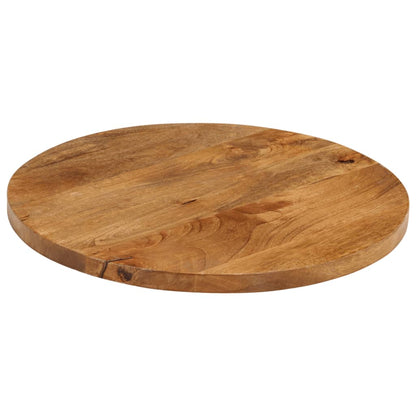 Piano per Tavolo Ø 60x3,8 cm Rotondo in Legno Massello di Mango | homemem39
