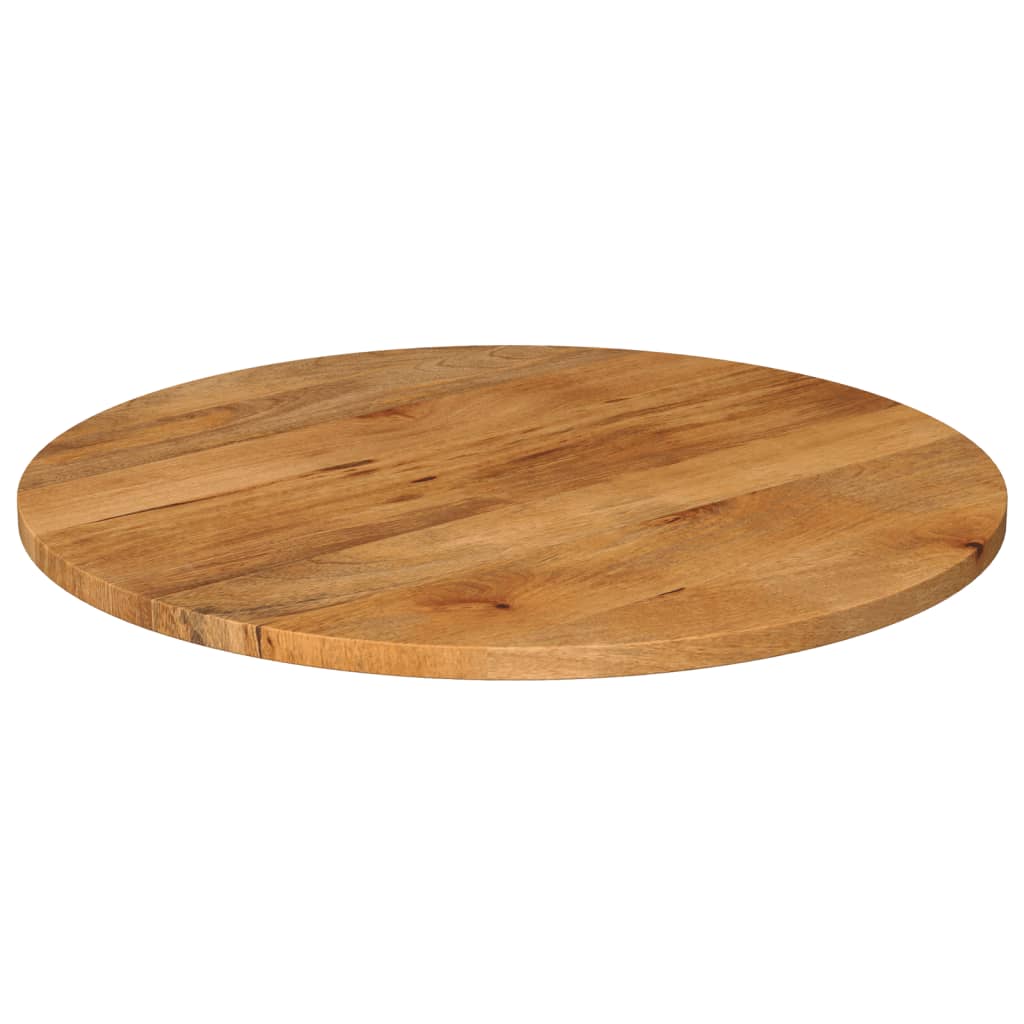 Piano per Tavolo Ø 80x2,5cm Rotondo in Legno Massello di Mango | homemem39