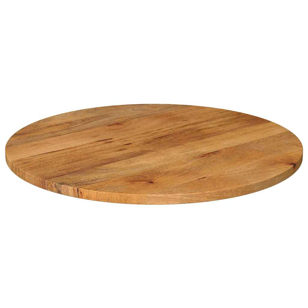 Piano per Tavolo Ø 90x2,5 cm Rotondo in Legno Massello di Mango | homemem39