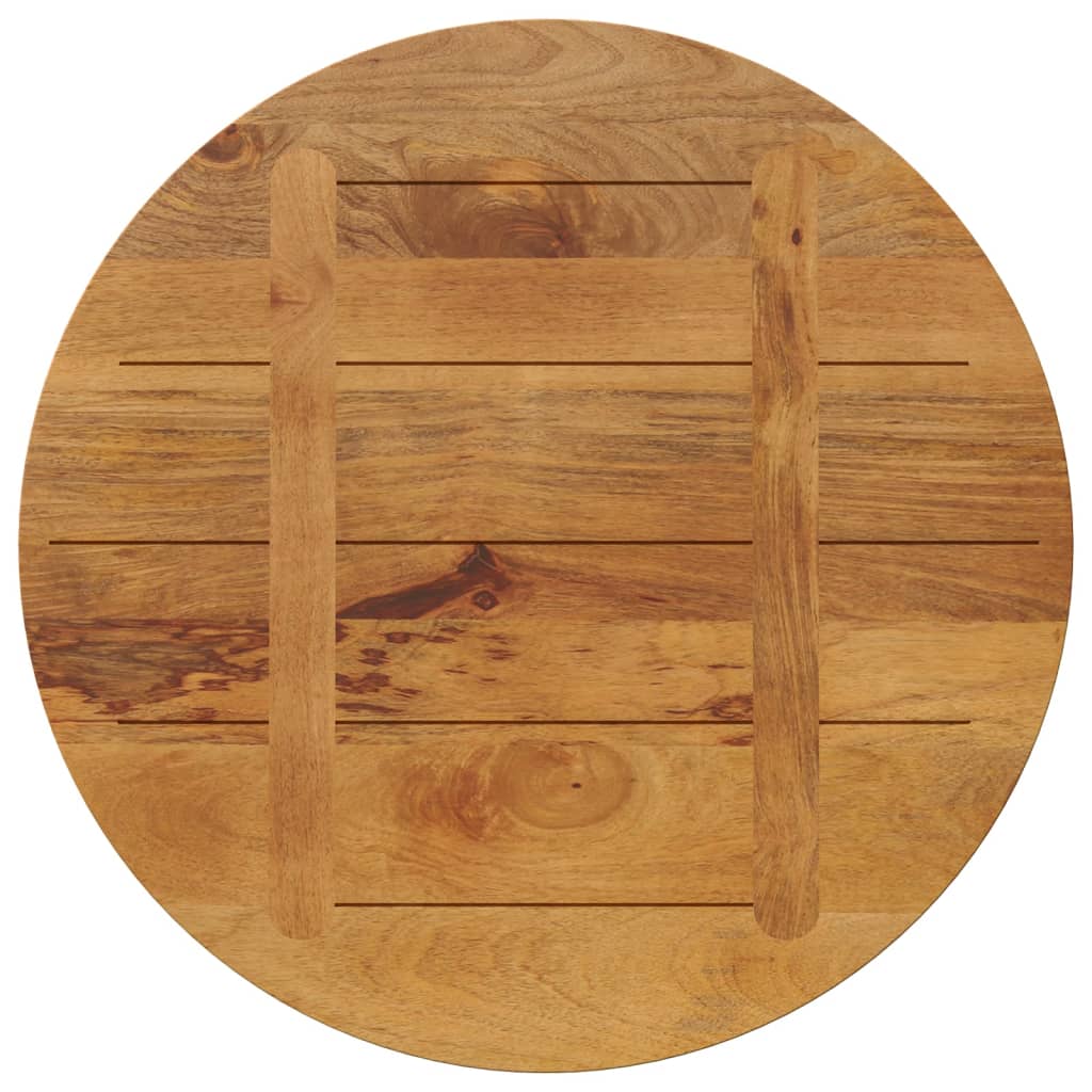 Piano per Tavolo Ø 90x2,5 cm Rotondo in Legno Massello di Mango | homemem39