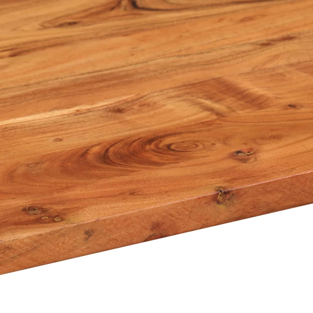 Piano Tavolo 140x60x2,5 cm Ovale in Legno Massello di Acacia | homemem39