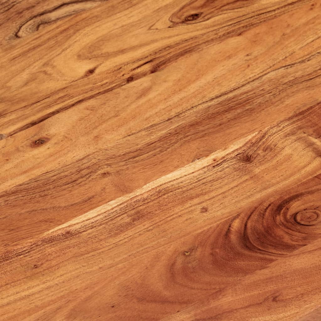 Piano Tavolo 140x60x2,5 cm Ovale in Legno Massello di Acacia | homemem39