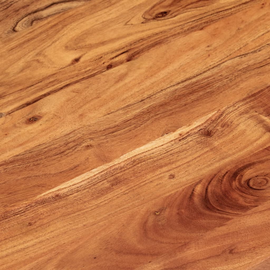 Piano Tavolo 120x60x3,8 cm Ovale in Legno Massello di Acacia | homemem39