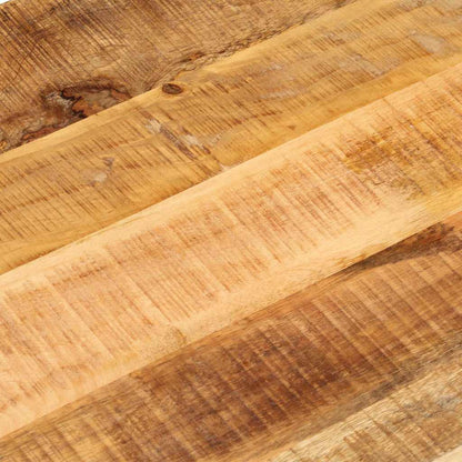 Piano Tavolo 80x40x2,5 cm Ovale Legno Massello Grezzo di Mango | homemem39