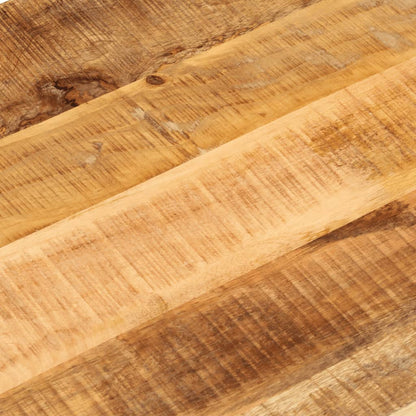 Piano Tavolo 140x50x2,5 cm Ovale Legno Massello Grezzo di Mango