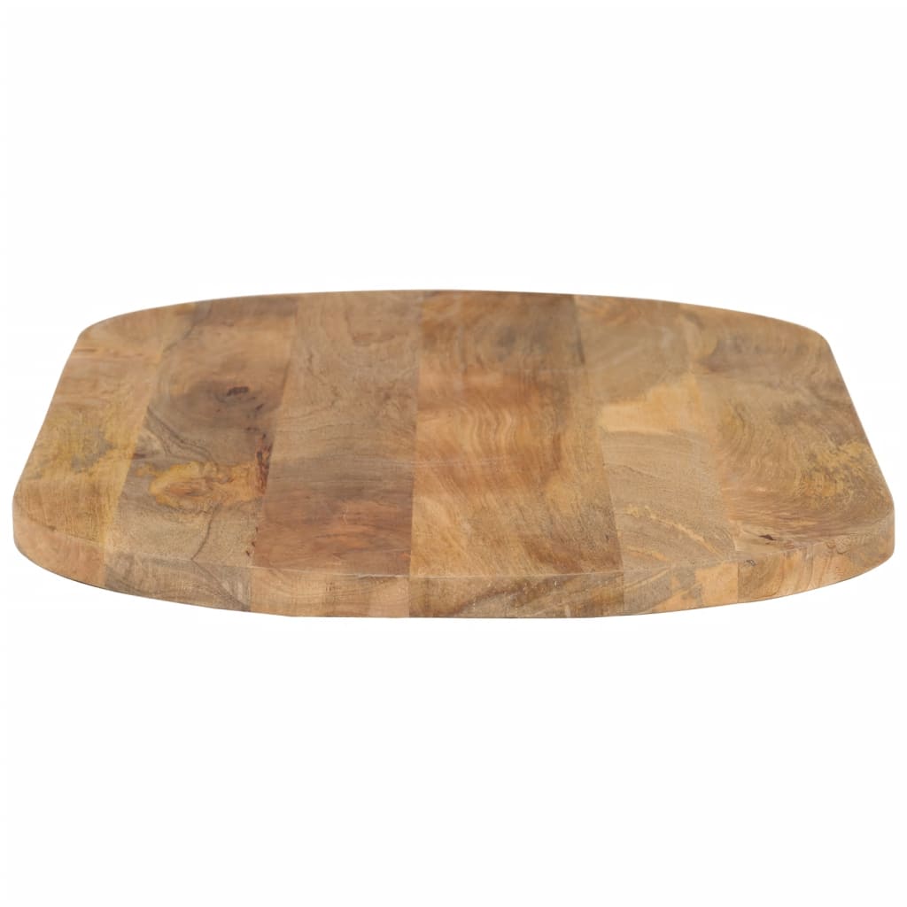 Piano Tavolo 100x50x2,5 cm Ovale in Legno Massello di Mango
