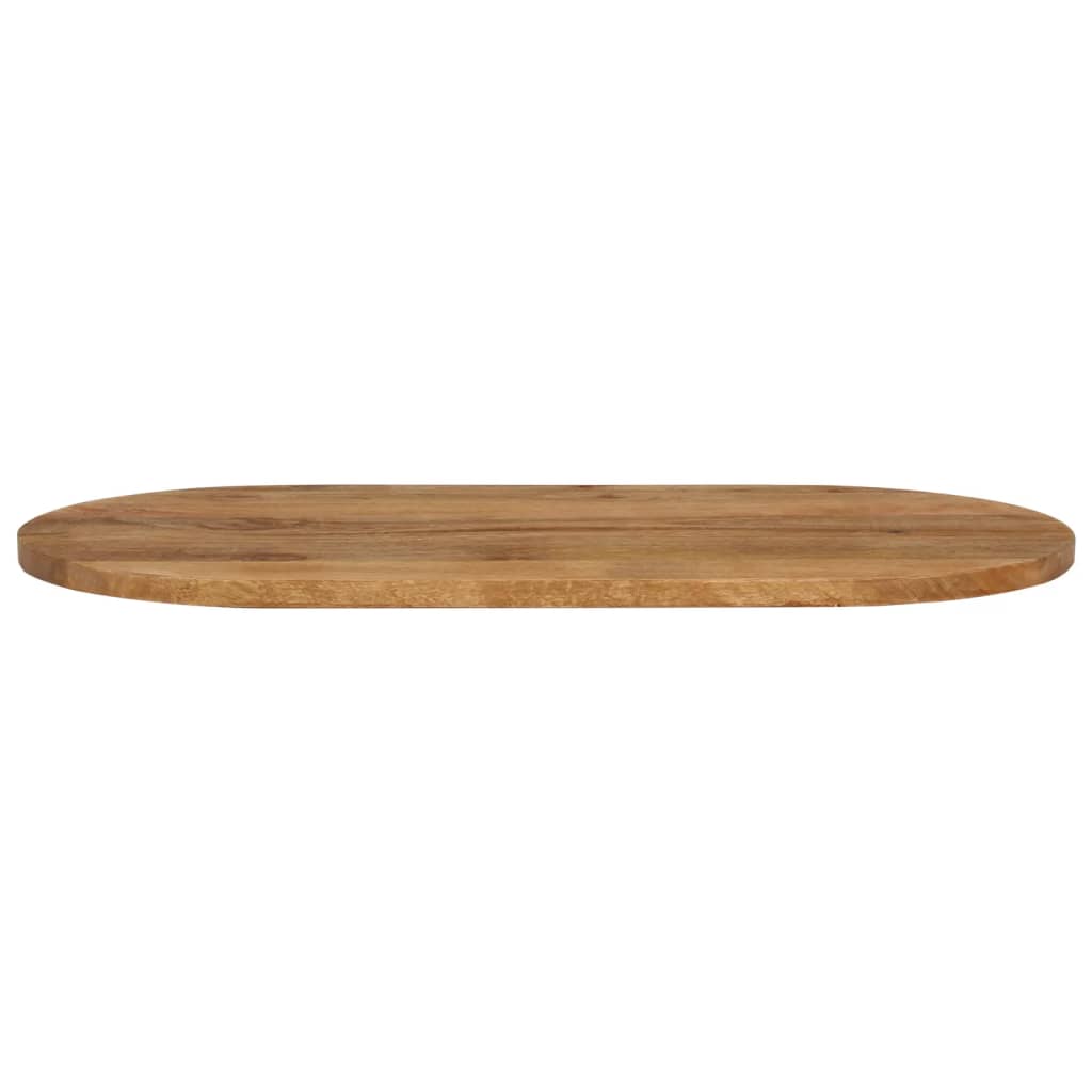 Piano Tavolo 80x40x3,8 cm Ovale in Legno Massello di Mango | homemem39