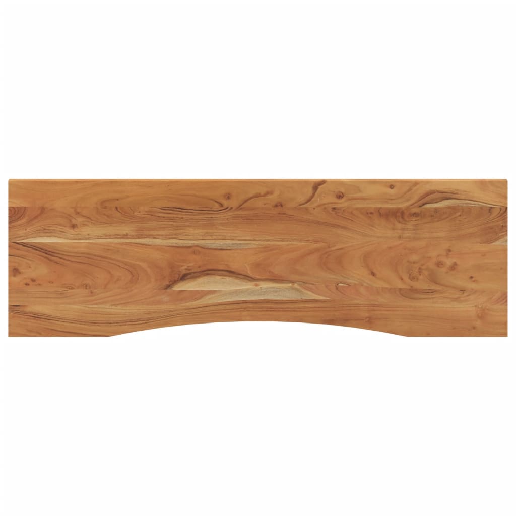 Piano Scrivania 140x50x2,5cm Rettangolare Legno Massello Acacia