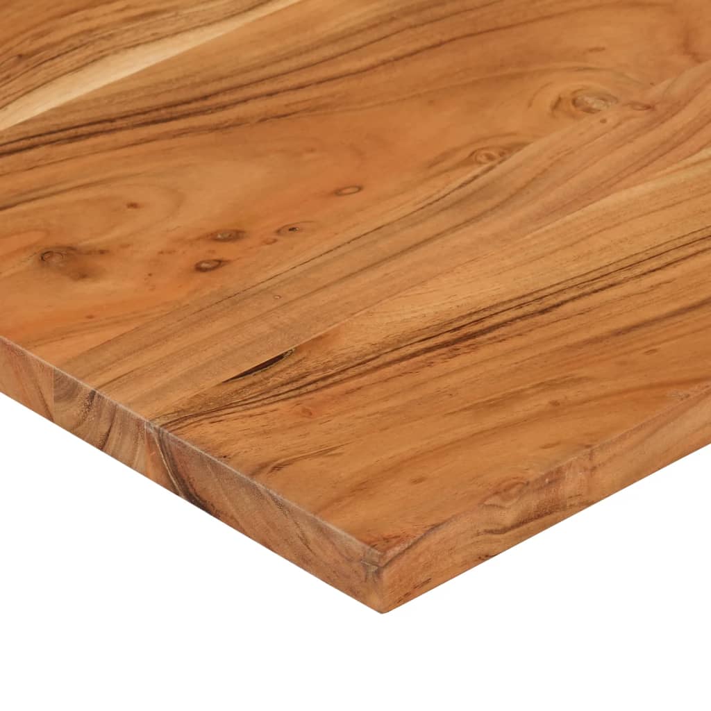 Piano Scrivania 110x80x2,5cm Rettangolare Legno Massello Acacia