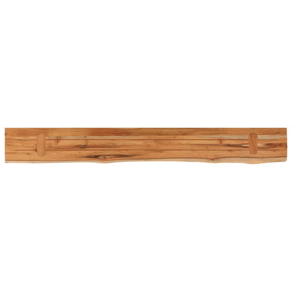 Mensola Muro 180x20x2,5cm Rettangolare Legno Acacia Bordi Vivi | homemem39