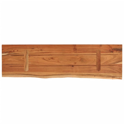 Mensola a Muro 70x20x3,8cm Rettangolare Legno Acacia Bordi Vivi | homemem39