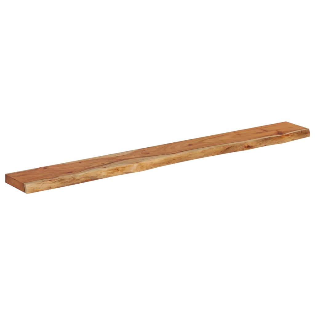 Mensola Muro 140x20x3,8cm Rettangolare Legno Acacia Bordi Vivi | homemem39