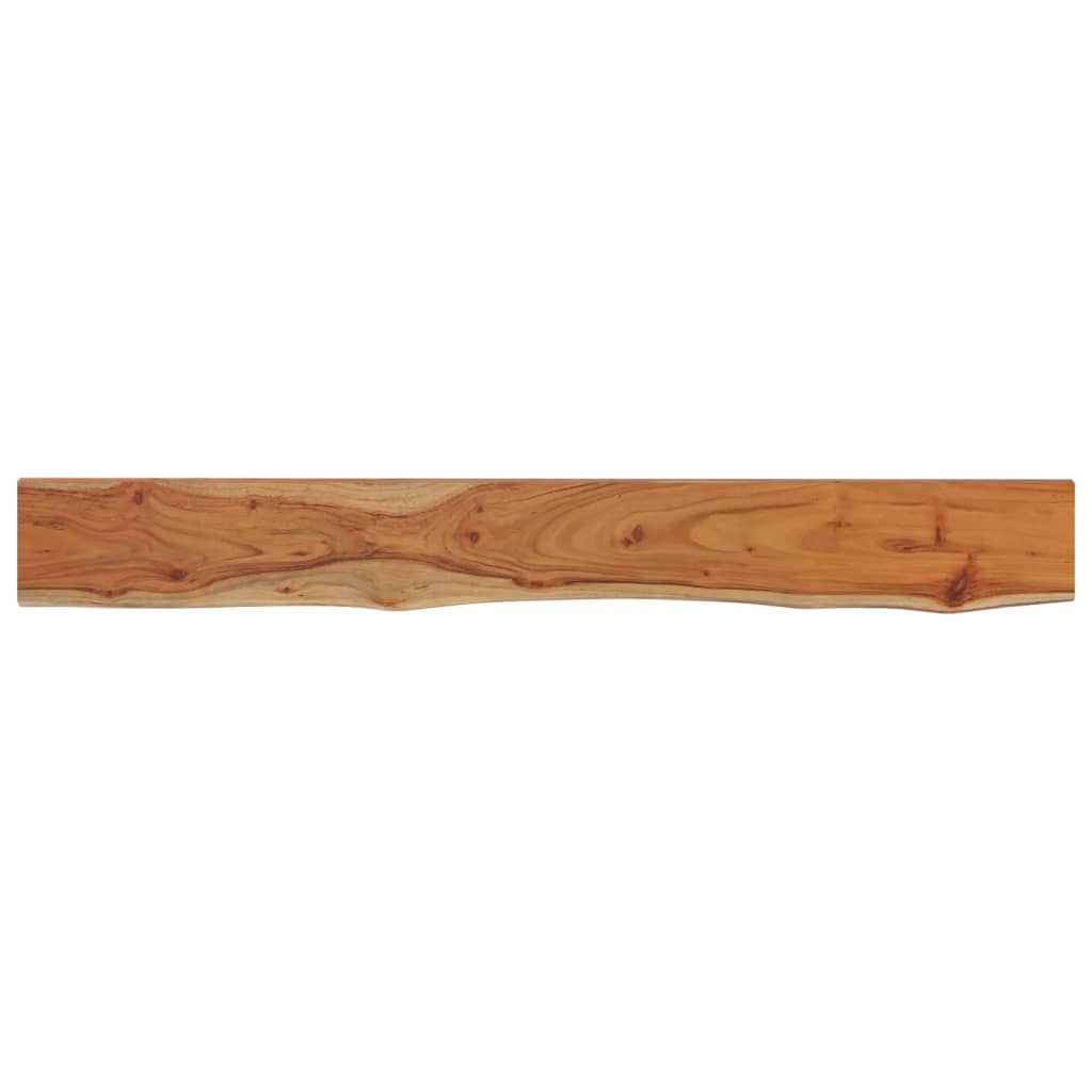Mensola Muro 160x20x3,8cm Rettangolare Legno Acacia Bordi Vivi | homemem39