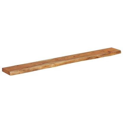 Mensola Muro 160x20x3,8cm Rettangolare Legno Acacia Bordi Vivi | homemem39
