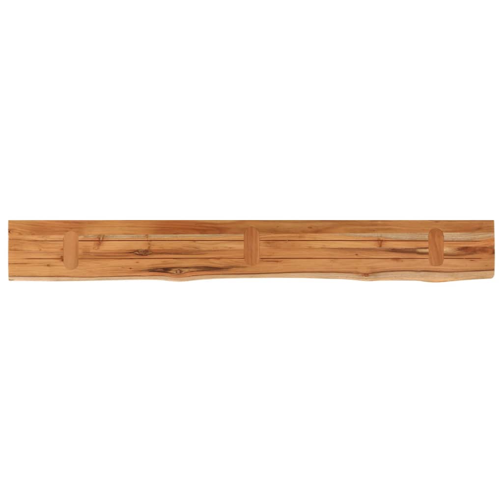 Mensola Muro 160x20x3,8cm Rettangolare Legno Acacia Bordi Vivi | homemem39