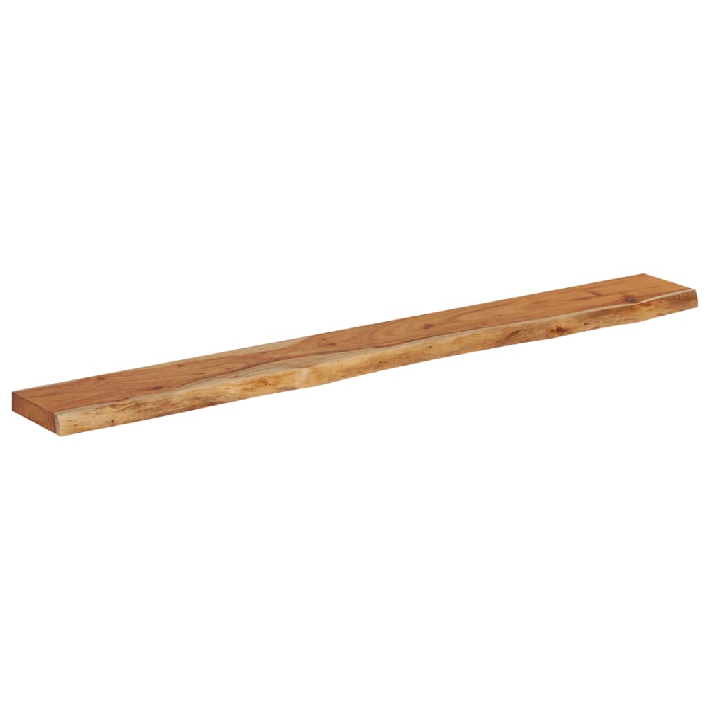 Mensola Muro 180x20x3,8cm Rettangolare Legno Acacia Bordi Vivi | homemem39