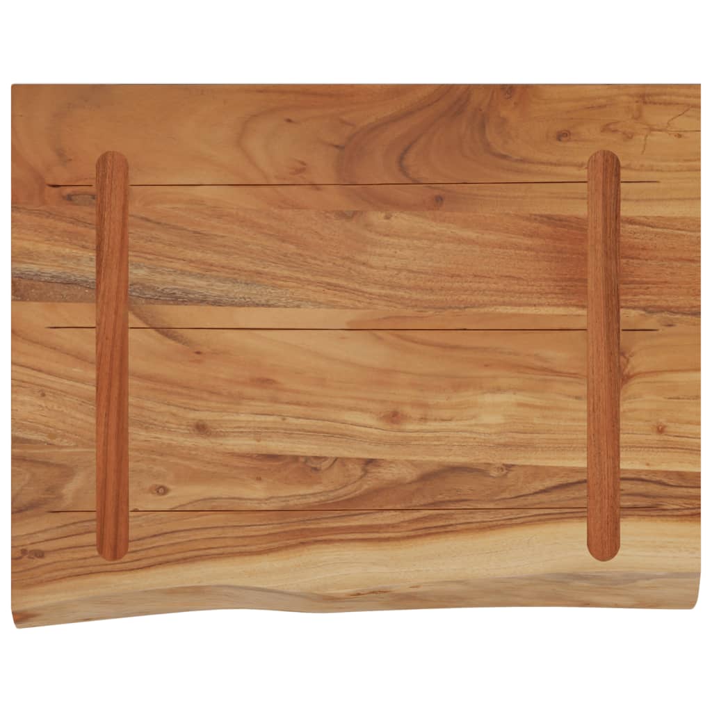 Mensola a Muro 40x30x3,8cm Rettangolare Legno Acacia Bordi Vivi | homemem39