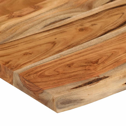 Mensola a Muro 50x30x3,8cm Rettangolare Legno Acacia Bordi Vivi | homemem39