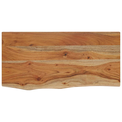 Mensola a Muro 60x30x3,8cm Rettangolare Legno Acacia Bordi Vivi | homemem39