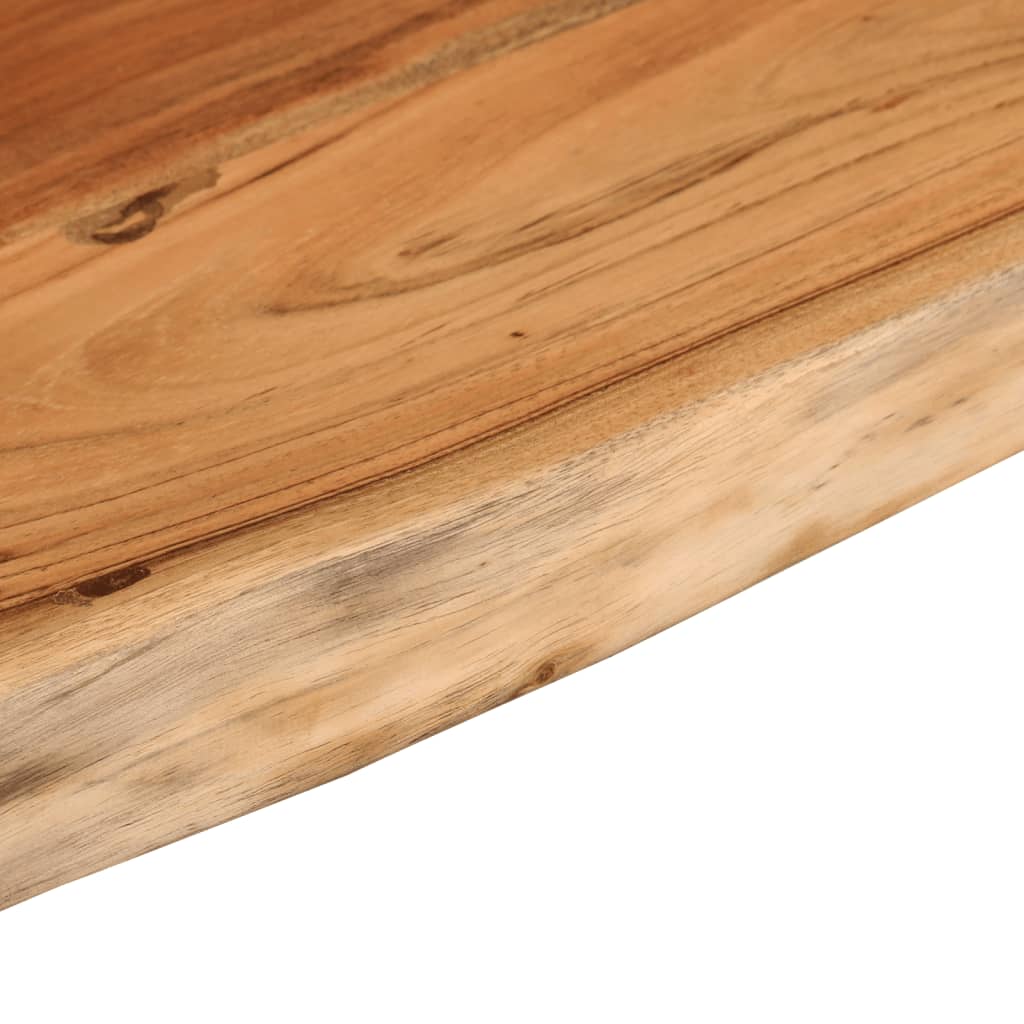 Mensola a Muro 80x30x3,8cm Rettangolare Legno Acacia Bordi Vivi