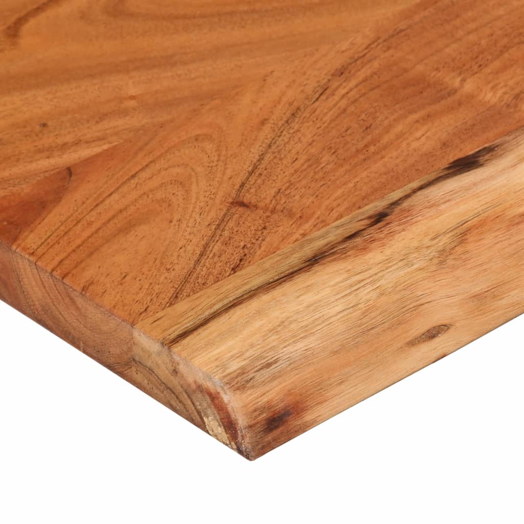 Mensola Muro 110x30x3,8cm Rettangolare Legno Acacia Bordi Vivi | homemem39